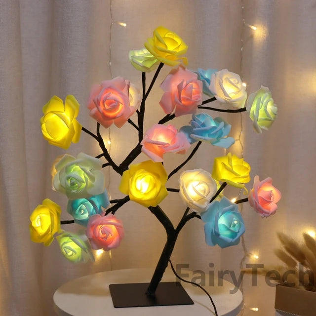 Bonsai Table Lamp Floral Charm