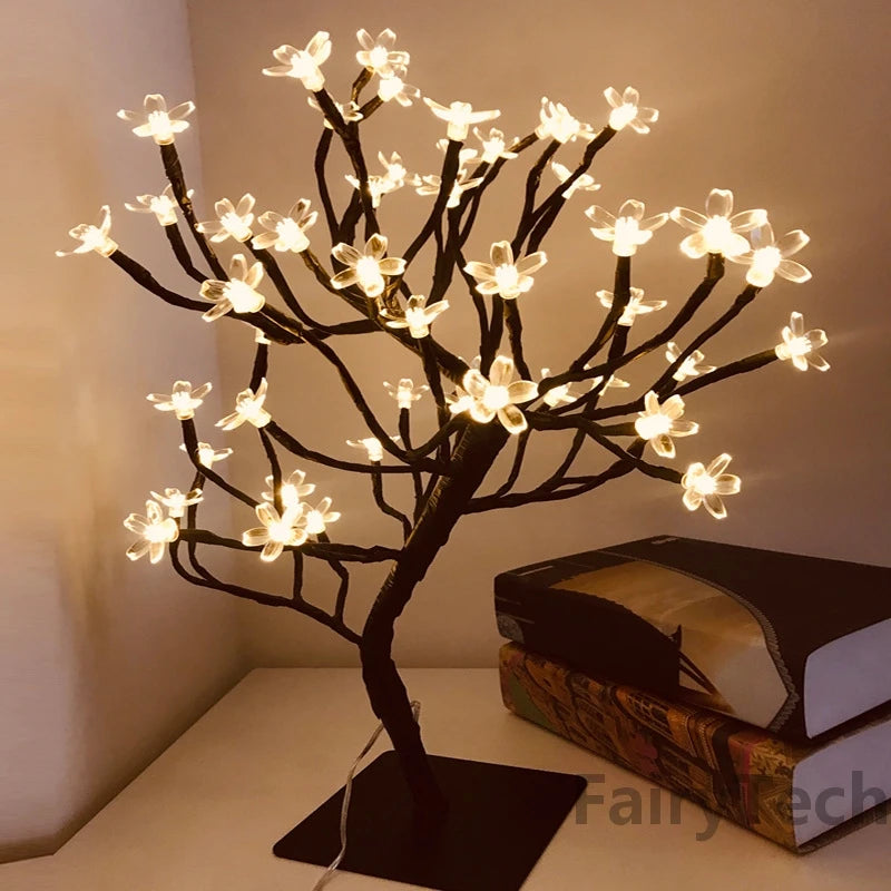 Bonsai Table Lamp Floral Charm